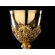 Fantastic Solid Silver Chalice and Paten Set. S. XIX. Dated 1894