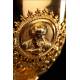 Fantastic Solid Silver Chalice and Paten Set. S. XIX. Dated 1894