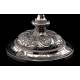 Spectacular Bishop's Chalice in Solid Silver Contrasted. France, XIX Century.