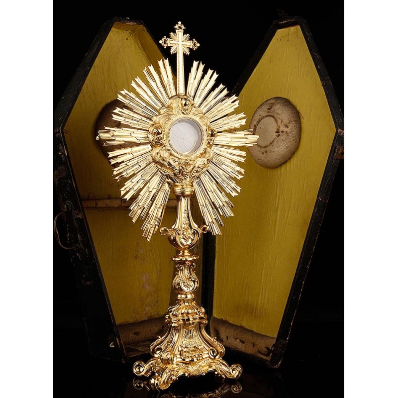 French Silver Monstrance, XIX Century