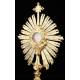 French Silver Monstrance, XIX Century