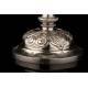 Beautiful French Ciborium in Solid Silver Gilt and metal foot. XIX Century