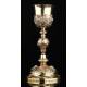 Silver Chalice and Paten, 19th Century