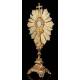 Large Silver Monstrance, XIX Century.