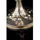 Beautiful French Chalice and Paten in Solid Silver. XIX Century. With Contrasts in Both Pieces