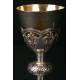 Antique church chalice in sterling silver. France 1881.