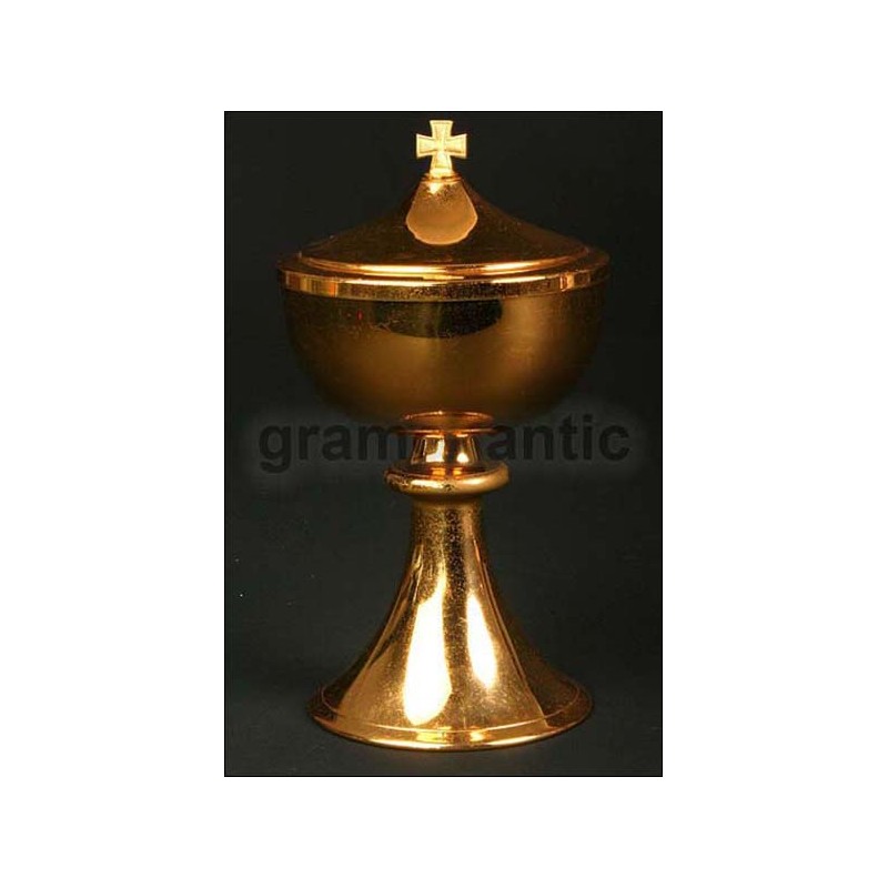 Church ciborium. S. XX. 23 cms. height.