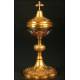 French ciborium in solid sterling silver. 1880