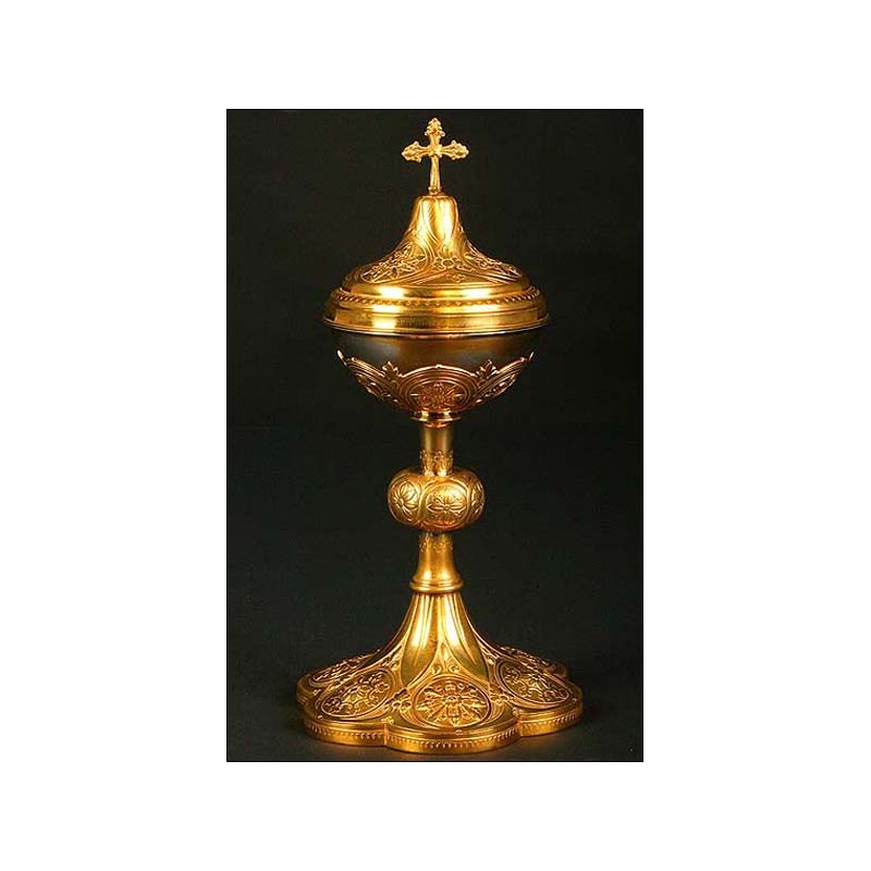French ciborium in solid sterling silver. 1880