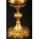 French ciborium in solid sterling silver. 1880