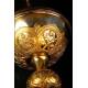French ciborium in solid sterling silver. 1880