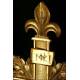 Huge bronze altar cross. S.XIX. 70 cms of height