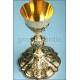 Neo-Gothic silver chalice made by the goldsmith Favier. France. 1870