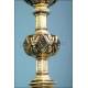 Neo-Gothic silver chalice made by the goldsmith Favier. France. 1870