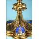 Neo-Gothic chalice. Enjoyed. Duprez. France. S. XIX. Circa 1870