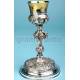 Baroque chalice in solid silver. Spain. S. XVIII. Circa 1750
