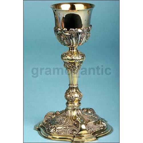 Bishop's chalice. Germany. XVIII Century. 1720
