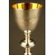 Solid Silver Chalice, 19th Century, France.