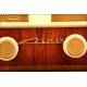 French Radio Mahogany Veneered. Years 30 of S. XX. Working perfectly at 220 V