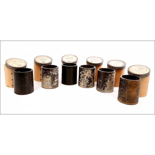 Set of Pathé Phonograph Cylinders. France, early XX Century