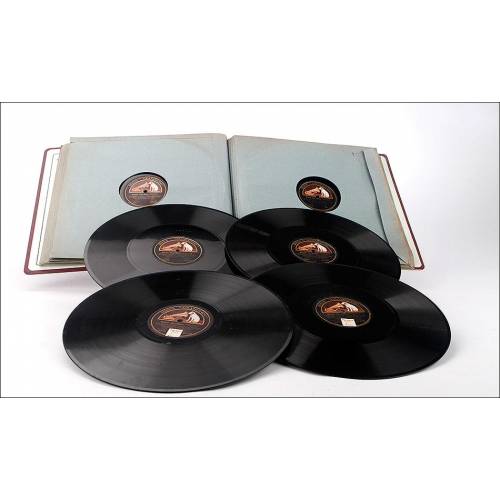 Album with 12 gramophone records. 78 rpm. Beethoven. Mass Solemnis, by the Orfeó Catalá