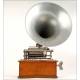 Antique Pathe Royal Phonograph in excellent condition and working. France, 1906