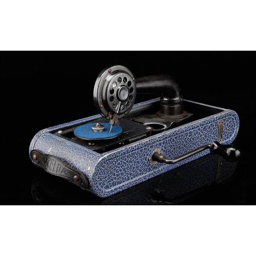 Gramófono Portátil Excelda Fabricado en los Años 30. Funcionando de Maravilla