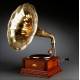 Beautiful Pathé horn gramophone, 1915. Restored and working. Original Trumpet