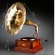 Beautiful Pathé horn gramophone, 1915. Restored and working. Original Trumpet