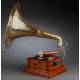 Beautiful Pathé horn gramophone, 1915. Restored and working. Original Trumpet