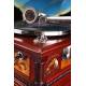 Beautiful and Luxurious Spanish horn gramophone His Master's Voice. Barcelona, ca. 1910