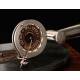 Antique Thorens horn gramophone. Central Europe, Circa 1910, in good working order.