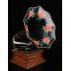 Victor Monarch Gramophone with Trumpet 'Morning Glory'. United States, Circa 1905