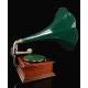 Magnificent Phrynis horn gramophone in perfect working order. Switzerland, Ca. 1915
