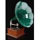 Magnificent Phrynis horn gramophone in perfect working order. Switzerland, Ca. 1915