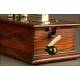 Beautiful antique Columbia phonograph, circa 1898.