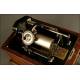 Edison Standard Phonograph for 2 and 4 Minute Cylinders. Circa 1900. Original horn.