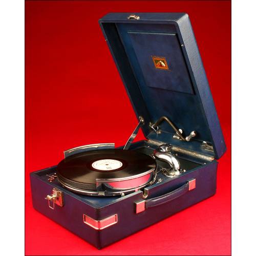 Suitcase Gramophone, His Master's Voice, Mod. 102, 1930s.