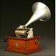 Magnificent Columbia AA Phonograph, 1901. With protective case. Working.