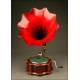 Decorative horn gramophone "Eternola Portablofon". Czechoslovakia, 1925.