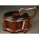 Decorative horn gramophone "Eternola Portablofon". Czechoslovakia, 1925.