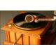 Rare German Parlophone Gramophone, 1910. With horn imitating wood.