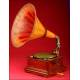 German Jugendstil Style Gramophone in Perfect Condition. Ca.1900