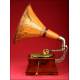 German Jugendstil Style Gramophone in Perfect Condition. Ca.1900