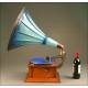 Dulcetto horn gramophone, Switzerland, circa 1910-1915.