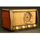 Beautiful Spanish Radio Beltran Brand, 40's. In good condition and working at 125V.