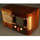Elegant French L. M. T. Valve Radio from the 40's. With 'Magic Eye'. 220 V