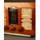 Elegant French Valve Radio L.M.T., from the 40's. With 'Magic Eye'. 220 V