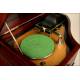 Extraordinarily rare Columbia Gramophone with Piano Form. Mahogany wood.