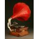 Magnificent Gramophone His Master's Voice, 1905. Excellent reproduction sound.